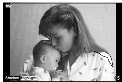 OLYMPUS TG-6 - Affichage des éclairages en haute lumières et des ombres - 1