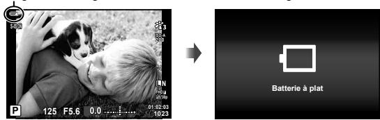 OLYMPUS TG-6 - Quand recharger les batteries - 1