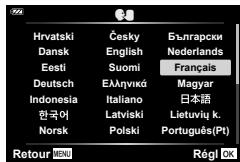 OLYMPUS TG-6 - Sélection d'une langue (C) - 1