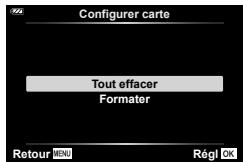 OLYMPUS TG-6 - Suppression de toutes les images (Configurer carte) - 1