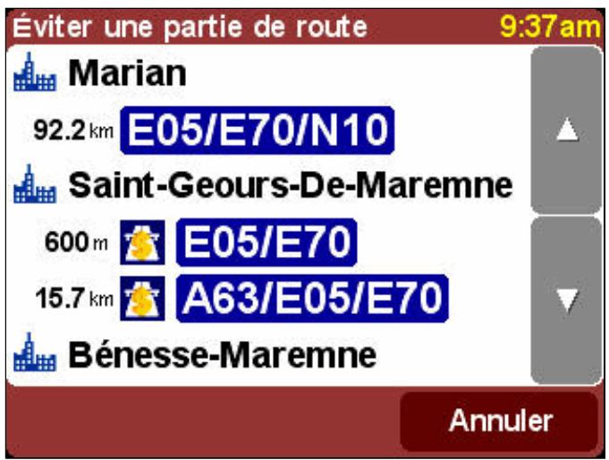 TOMTOM RIDER - Comment modifier l'itinétaire sugéré ? - 1
