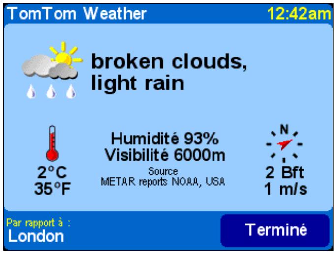 TOMTOM RIDER - Comment savoirquel temps il fait à votre destination ? - 1