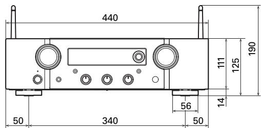 MARANTZ PM7000N - Dimensions (Unité : mm) - 2