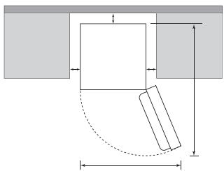 WINIA WRN-G2905X - Espace minimum requis - 1