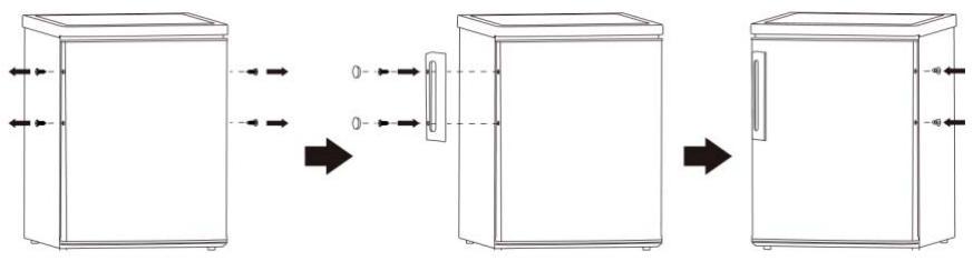 WINIA WRN-G2905X - Inversion du sens d'ouverture des portes - 14
