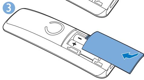 COPIC PHiLiPSD2354W/FR4162080268t - Installation des piles fournies - 2