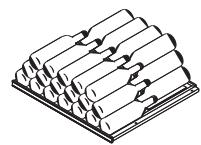 ARTEVINO AG 1 40N PO PG BOIS - Configuration d'une clayette en version stockage : - 1