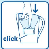 BRITA PACK FUN VERT - Insertion de la cartouche MAXTRA - 1
