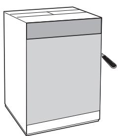 HOTPOINT CHWD 129 EU - Application du panneau d'habillage en bois sur la porte et montage du machine à laver à l'intérieur des éléments: - 1