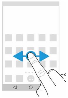 BLACKBERRY REYONE AZERTY BR - Passer d'un écran d'accueil à un autre - 1