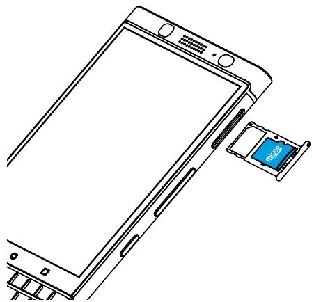 BLACKBERRY REYONE AZERTY BR - Insérer une carte multimédia - 2