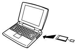 CASIO EX-Z600 - Utilisation d'un ordinateur muni d'un logement de carte PC - 1