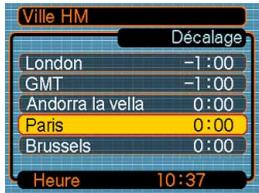 CASIO EX-Z600 - Régler les paramètres de l'heure mondiale - 2