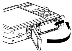 CASIO EX-Z600 - Insérer une carte mémoire dans l'appareil photo - 5