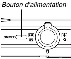 CASIO EX-Z600 - Appuyez sur le bouton d'alimentation ou sur [O] (REC) pour allumer l'appareil photo. - 1