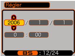 CASIO EX-Z600 - Réglez la date et l'heure actuelles. - 1