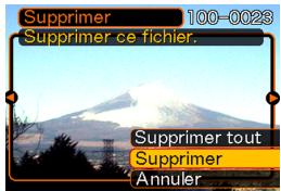 CASIO EX-Z600 - Suppression d'un seul fichier - 1