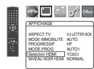 DENON DVD-1920 BKE2 - Selection HDMI (Défaut : YCbCr) - 1