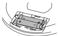PHILIPS EXP3483 - Insertion des piles AA (LR6, UM3) - 1