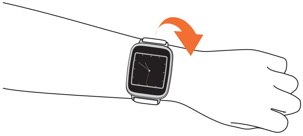 ASUS ZENWATCH2-WI5010 - Naviguer sur votre ASUS ZenWatch Allumer l'écran - 2