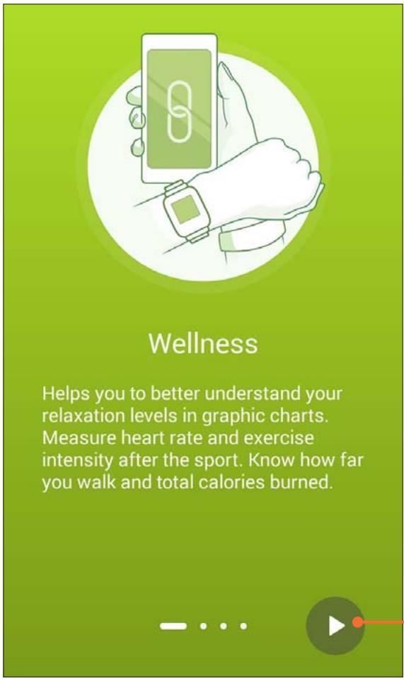 ASUS ZENWATCH2-WI5010 - Utiliser ASUS Wellness pour la première fois - 1