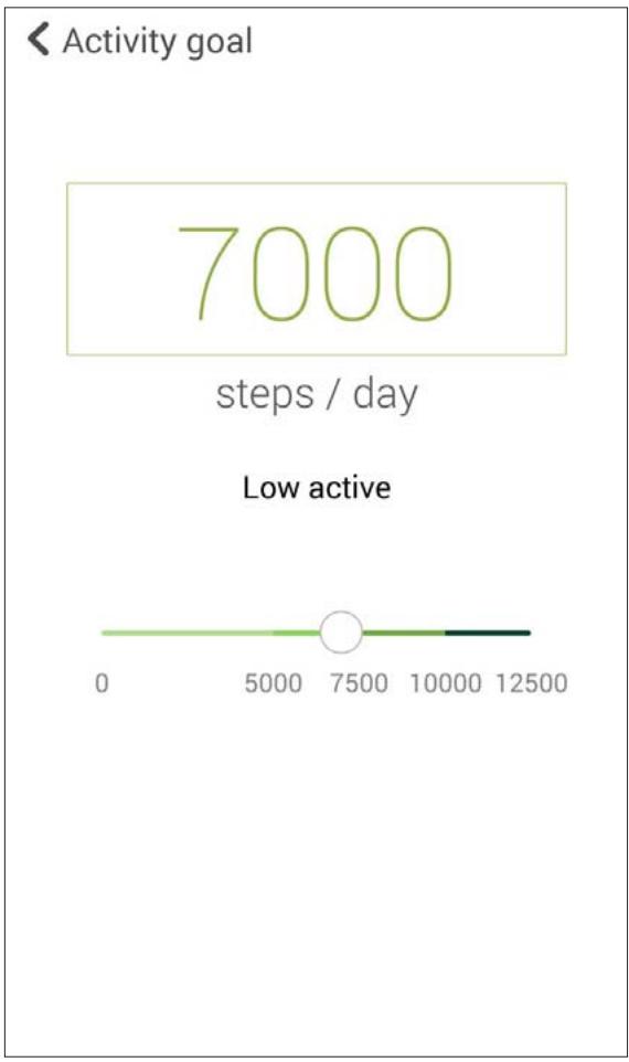 ASUS ZENWATCH2-WI5010 - Définir des objectifs d'activité - 1