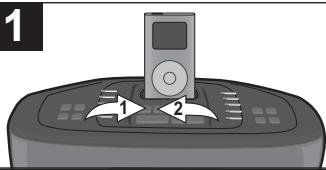 MEMOREX MI9490P - UTILISATION D'UN iPod AVEC CET APPAREIL - 1