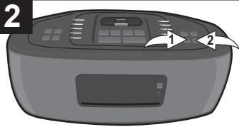 MEMOREX MI9490P - POUR RÉGLER OU RÉTABLIR L'HEURE EN COURS - 2