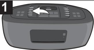 MEMOREX MI9490P - POUR RÉGLER OU RÉTABLIR L'HEURE EN COURS - 1