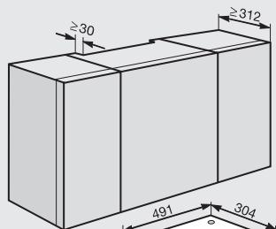 MIELE CVA 3650 - Possibilities d'encastrement et de combinaisons - 5
