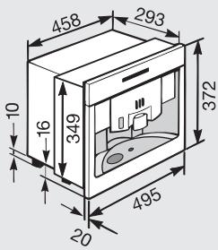 MIELE CVA 3650 - Possibilities d'encastrement et de combinaisons - 9