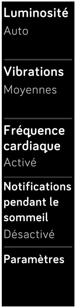 FITBIT CHARGE 3 SE LAVANDE - Ajustement des paramètres - 1