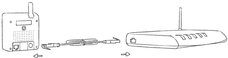 GIGASET camera elements - Brancher l'alimentation électrique et le cable Ethernet - 2
