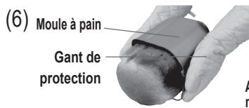PANASONIC SD-R2530KXE - Retirez le pain immédiatement en utilisant des gants de cuisine secs et placez-le sur une grille. (6) - 1