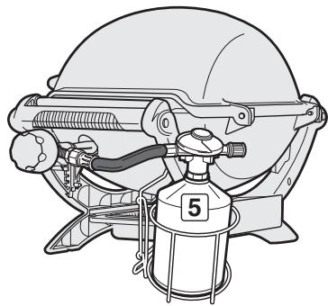 WEBER 50040053 - PRECAUTION : n'utilise que des cartouches marquées « PROPANE » ou « MÉLANGE BUTANE-PROPANE » - 4