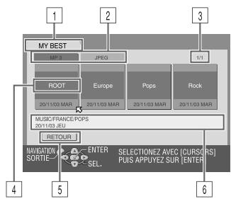 JVC DR-MV1SEF - Lecture via la navigation MP3/JPEG - 2