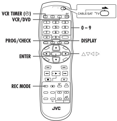 JVC DR-MV1SEF - Enregistrement programme manuel - 1
