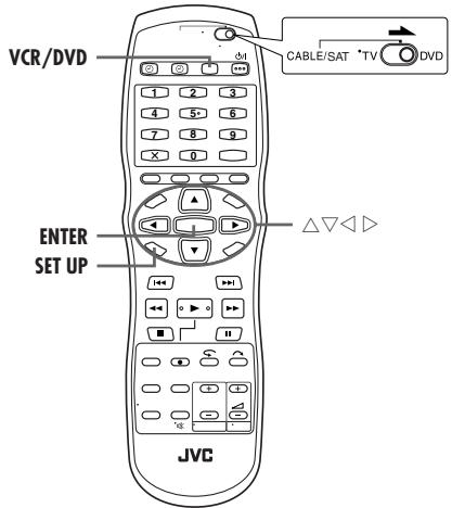 JVC DR-MV1SEF - Réglage de mode (Platine VCR) - 1
