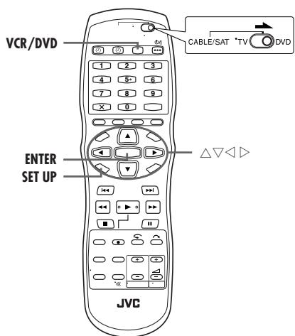 JVC DR-MV1SEF - Réglage des commandes de réception satellite (Platine DVD Seulement) - 3