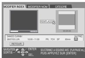 JVC DR-MV1SEF - Modification de l'index - 1