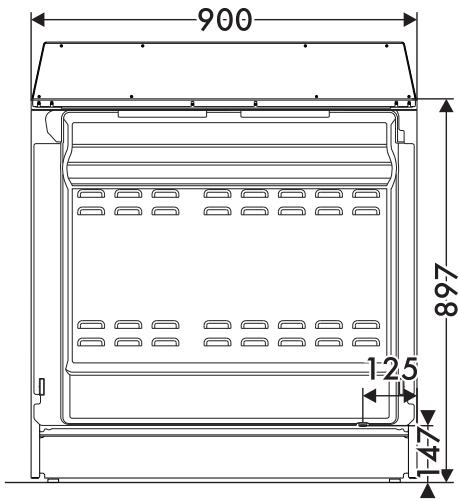 SMEG TR9SIGR - Dimensions de l'appareil - 1