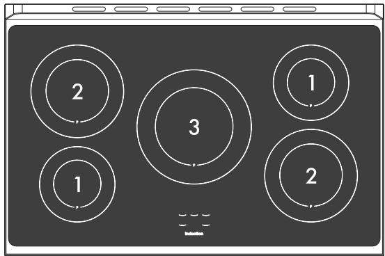 SMEG TR9SIGR - Plan de cuisson - 1