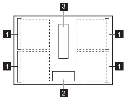 ELECTROLUX KCC84450 - Agencement des zones de cuisson - 1