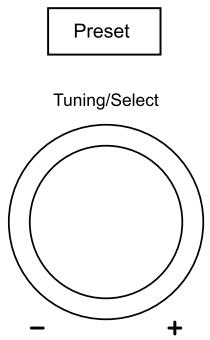 ROBERTS microSTREAM 67 - Remémoration d'une préselection (1-10) à l'aide du menu - 1