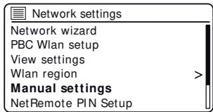 ROBERTS microSTREAM 67 - Configuration manuelle du réseau - 1