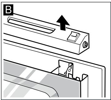 8OSCH HBR73B550F - Enlever le recouvrement de la porte - 2