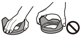 PANASONIC OMe51R - Pour installer le parasoleil (forme tulipe) fourni avec l'objet interchangeable (S-R24105) - 1
