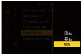PANASONIC OMe51R - Réglez la qualité de l'image pour [Post-Focus]. - 1