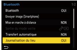 PANASONIC OMe51R - Activez [Journalisation du lieu] sur l'appareil photo. - 2
