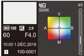 PANASONIC OMe51R - Affichage de la balance des blancs - 1
